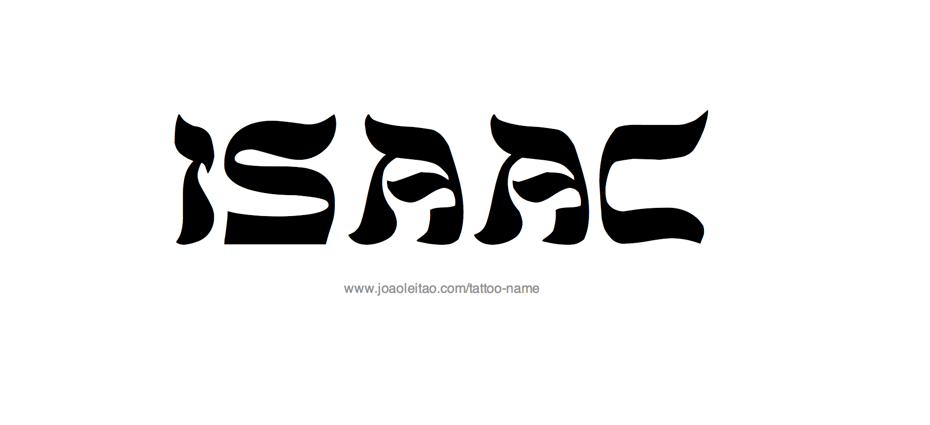 Tattoo Design Name Isaac