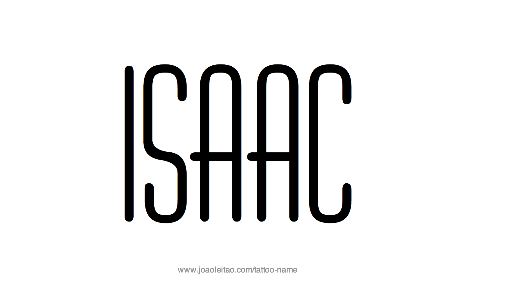 Tattoo Design Name Isaac