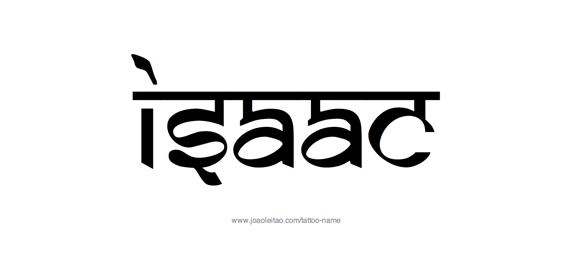 Tattoo Design Name Isaac