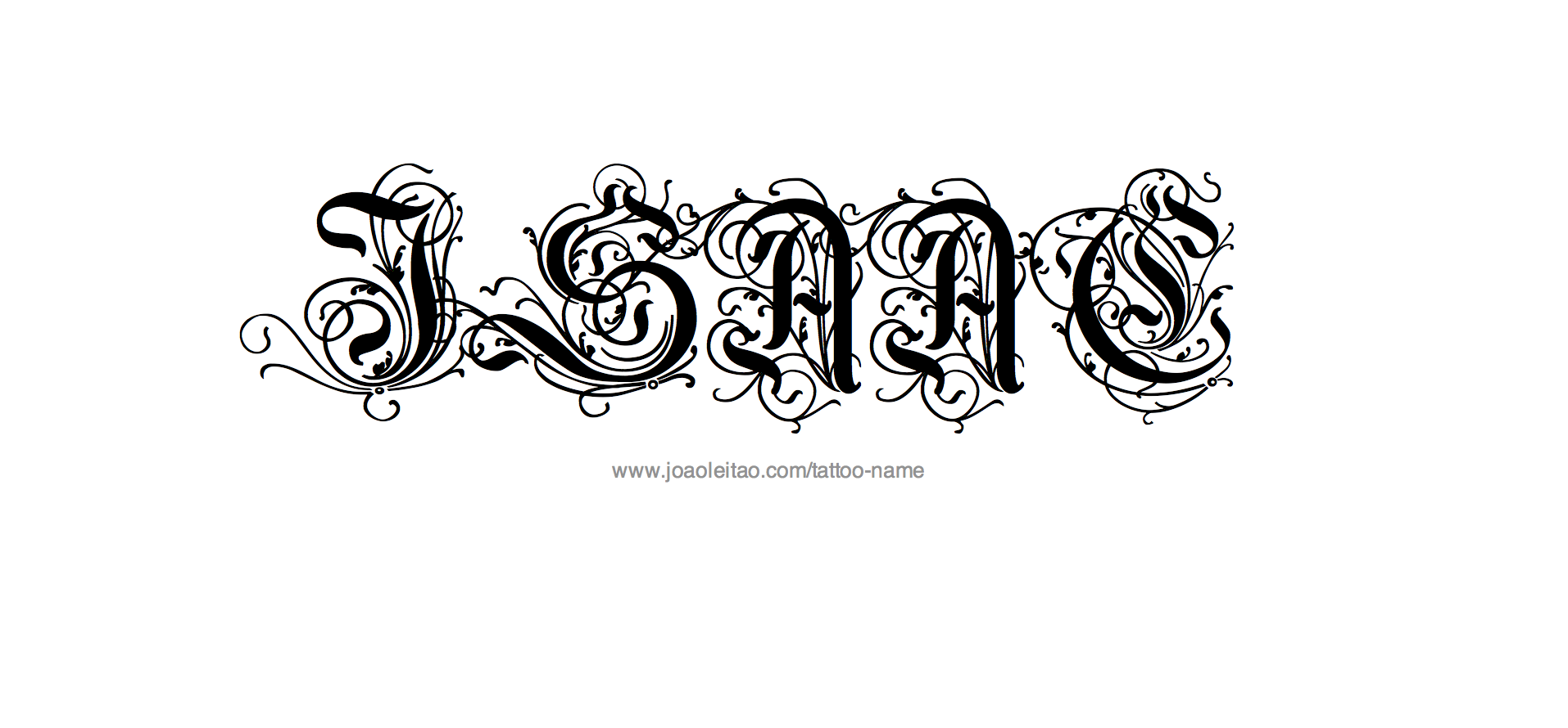 Tattoo Design Name Isaac