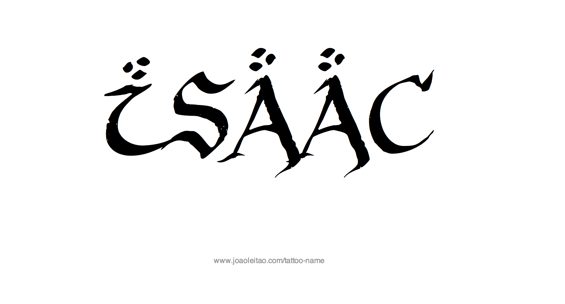 Tattoo Design Name Isaac