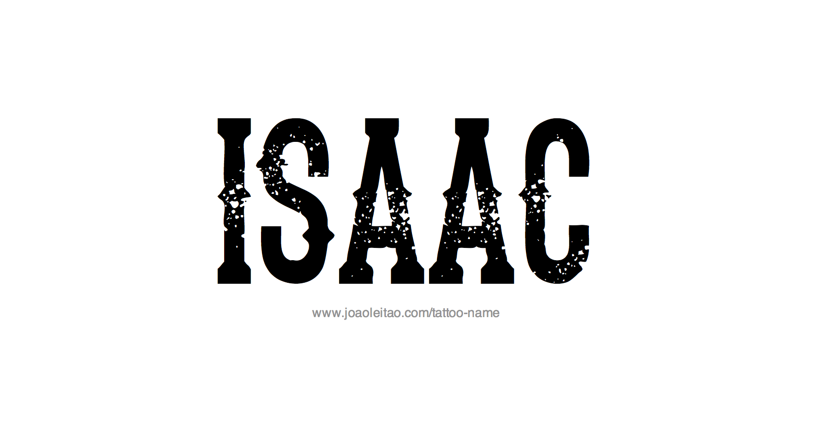 Tattoo Design Name Isaac