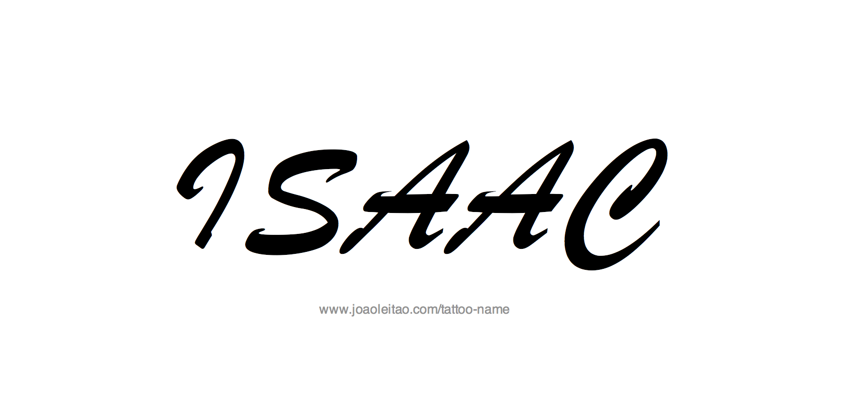 Tattoo Design Name Isaac