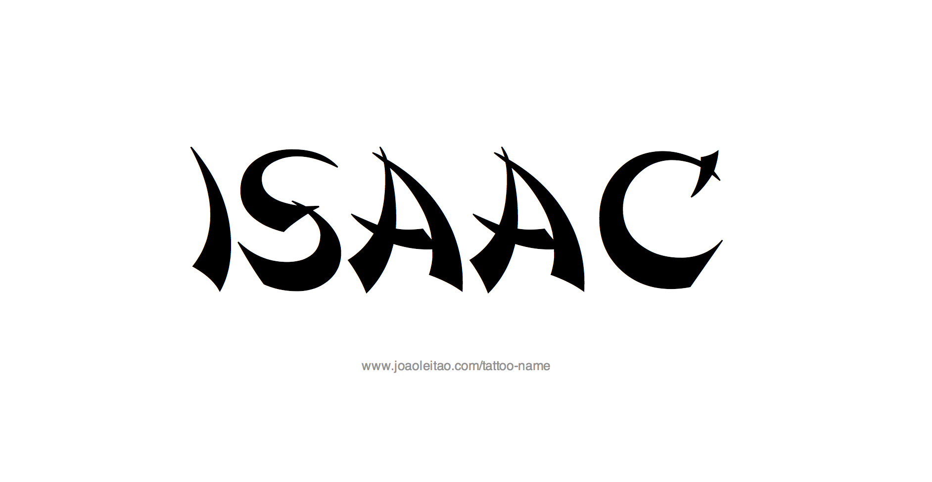 Tattoo Design Name Isaac