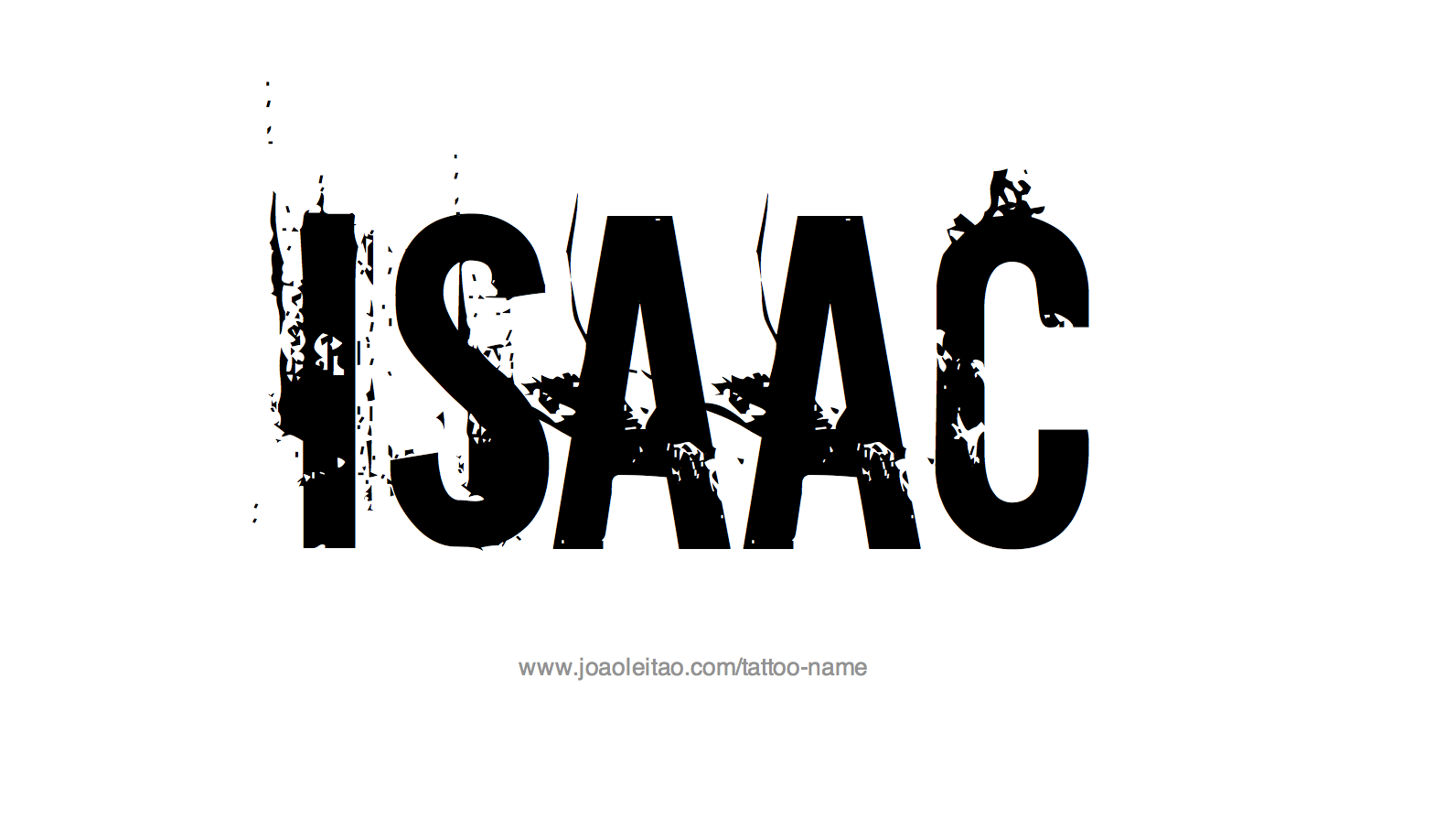 Tattoo Design Name Isaac