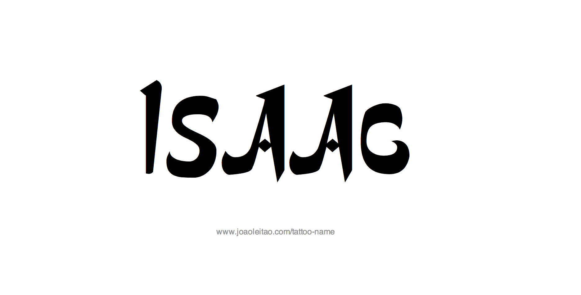 Tattoo Design Name Isaac