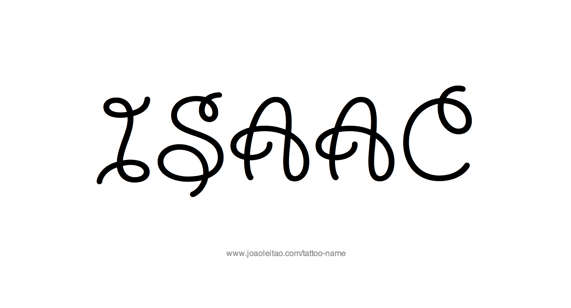 Tattoo Design Name Isaac