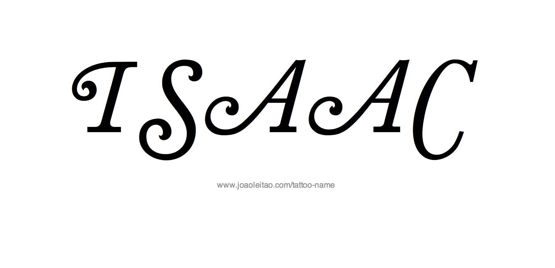 Tattoo Design Name Isaac