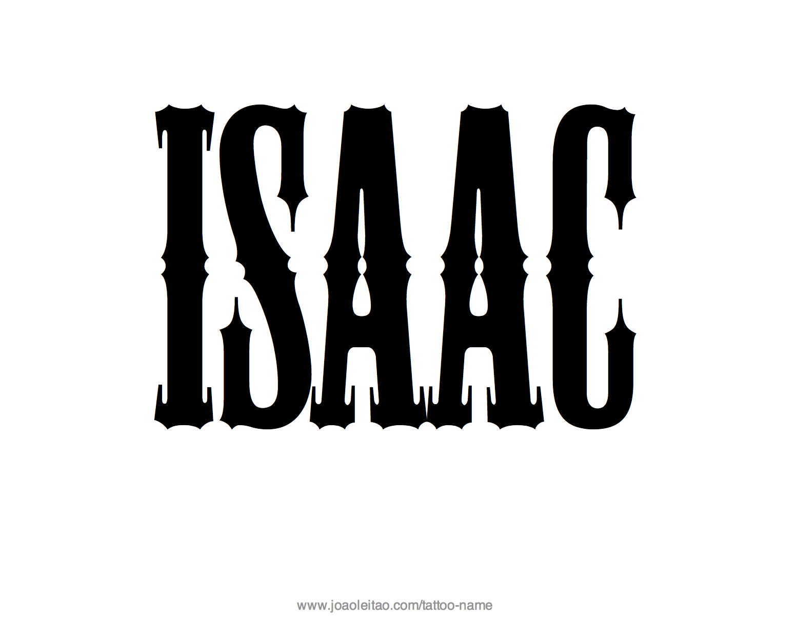 Tattoo Design Name Isaac