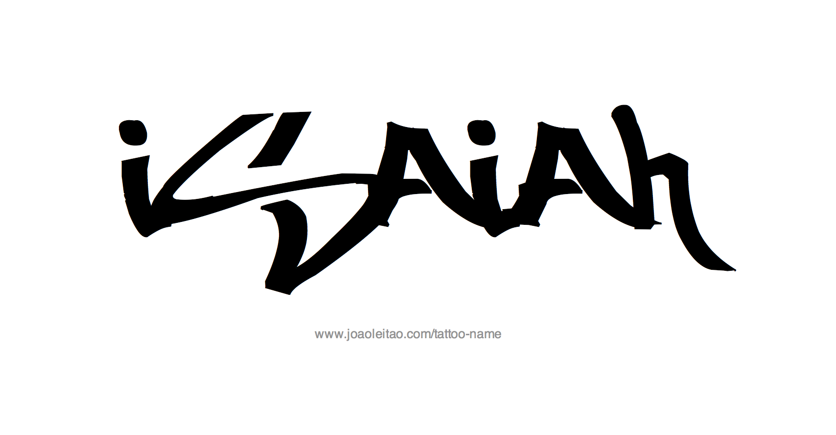 Tattoo Design Name Isaiah