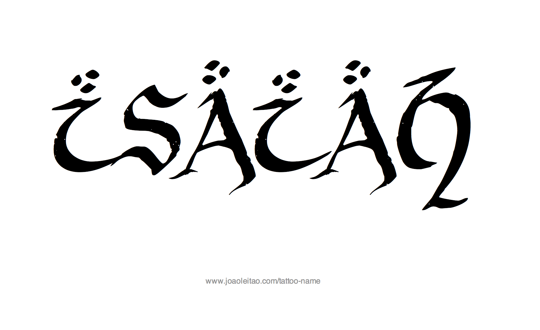 Tattoo Design Name Isaiah