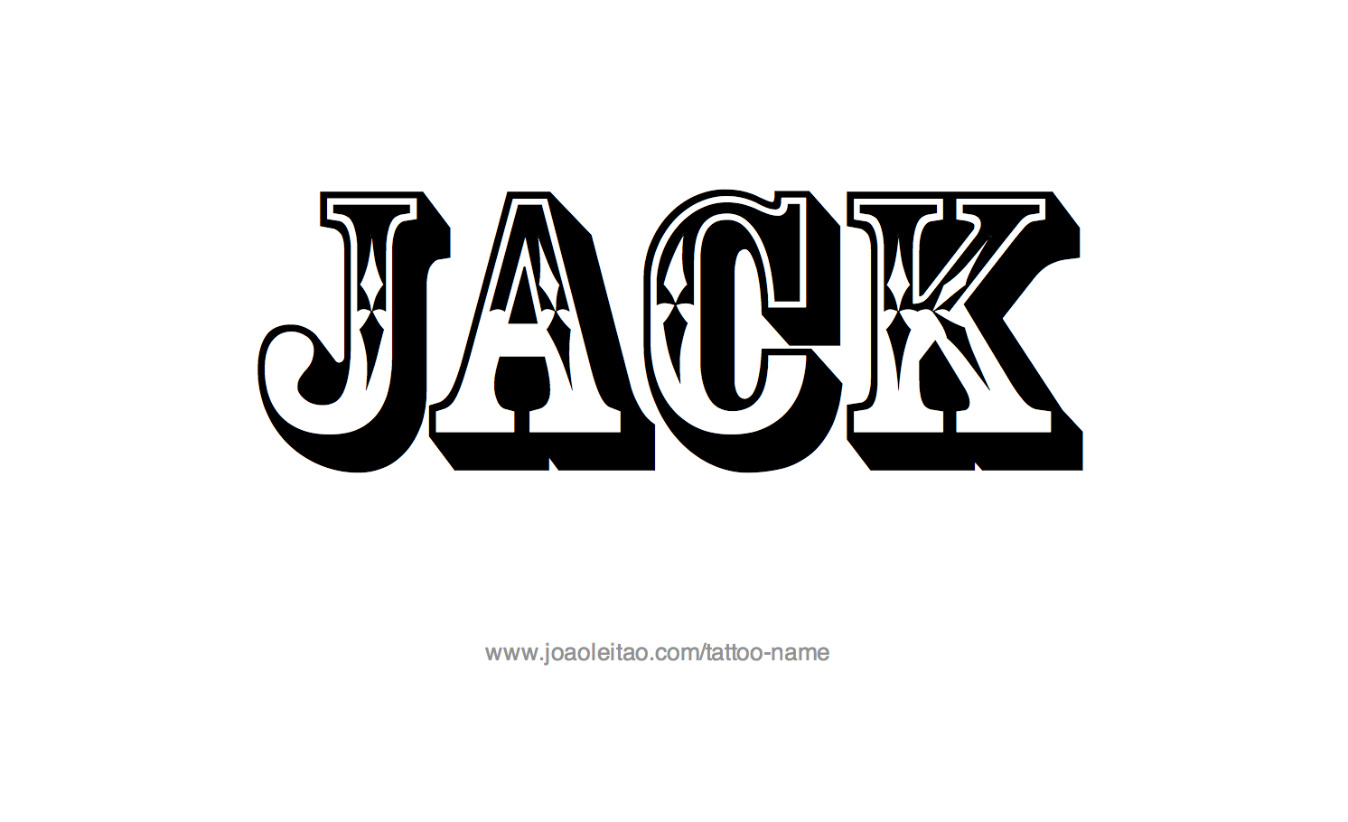 Tattoo Design Name Jack