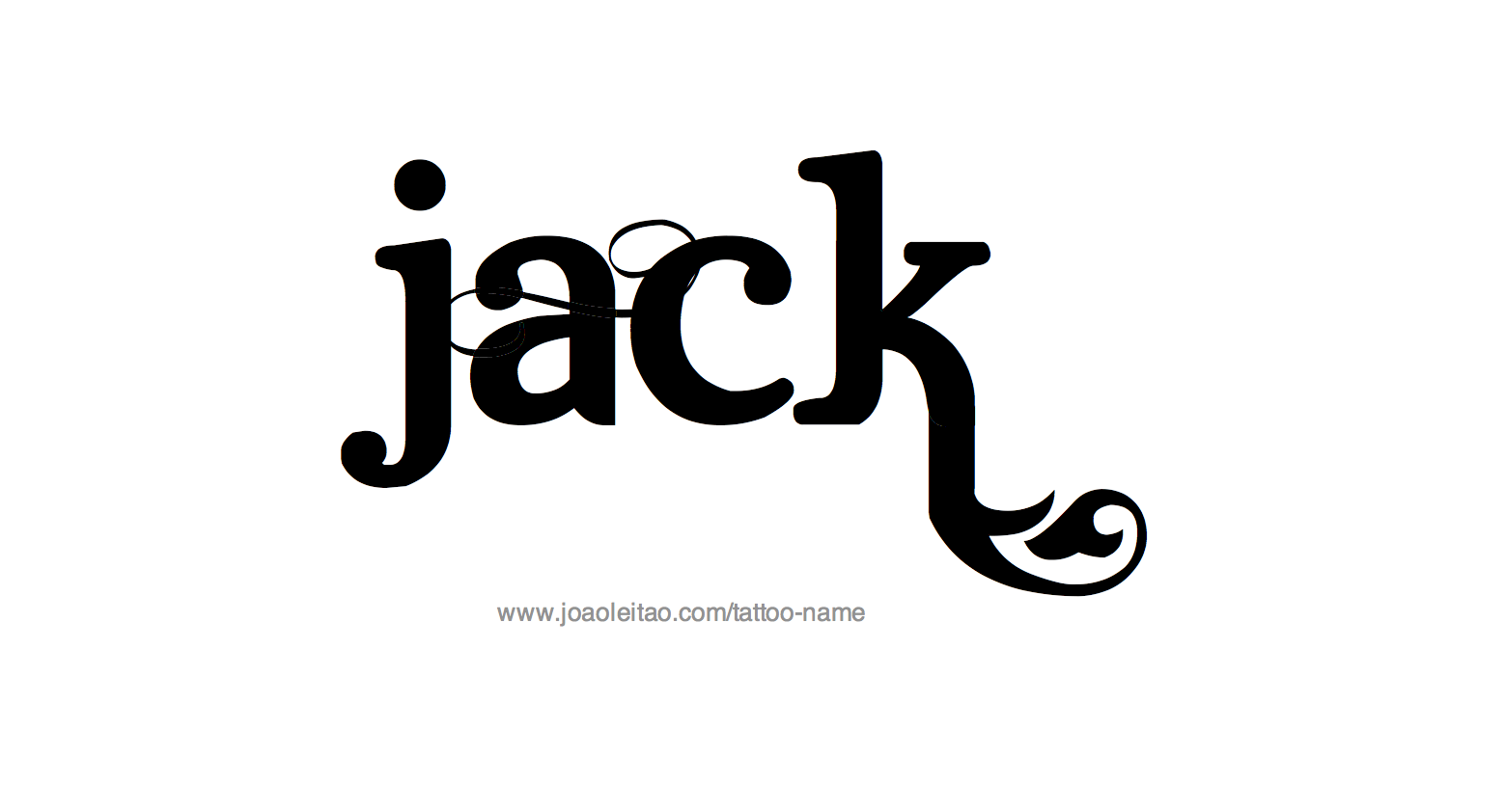 Tattoo Design Name Jack