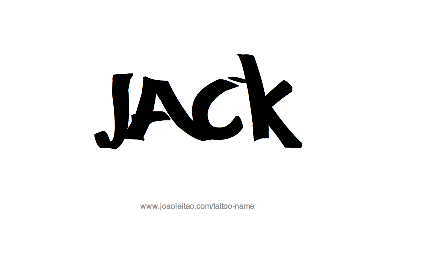 Tattoo Design Name Jack