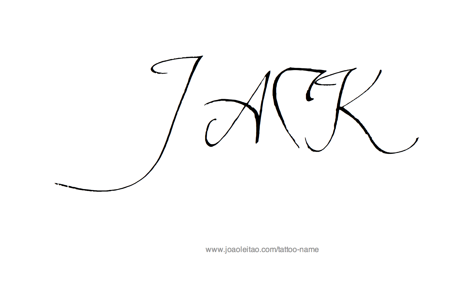 Tattoo Design Name Jack