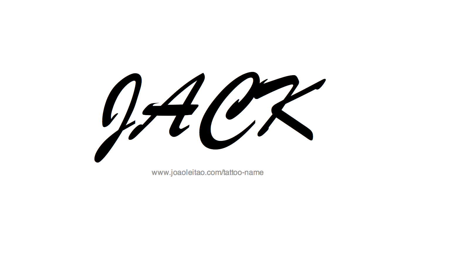 Tattoo Design Name Jack