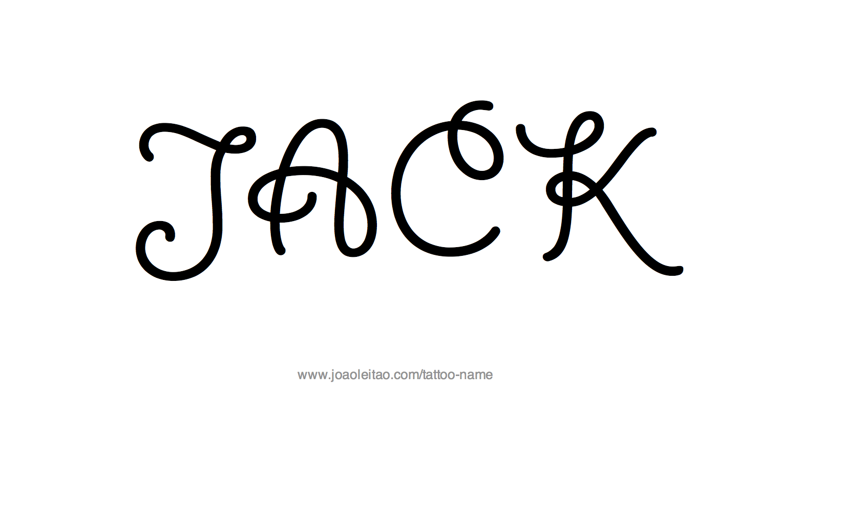 Tattoo Design Name Jack