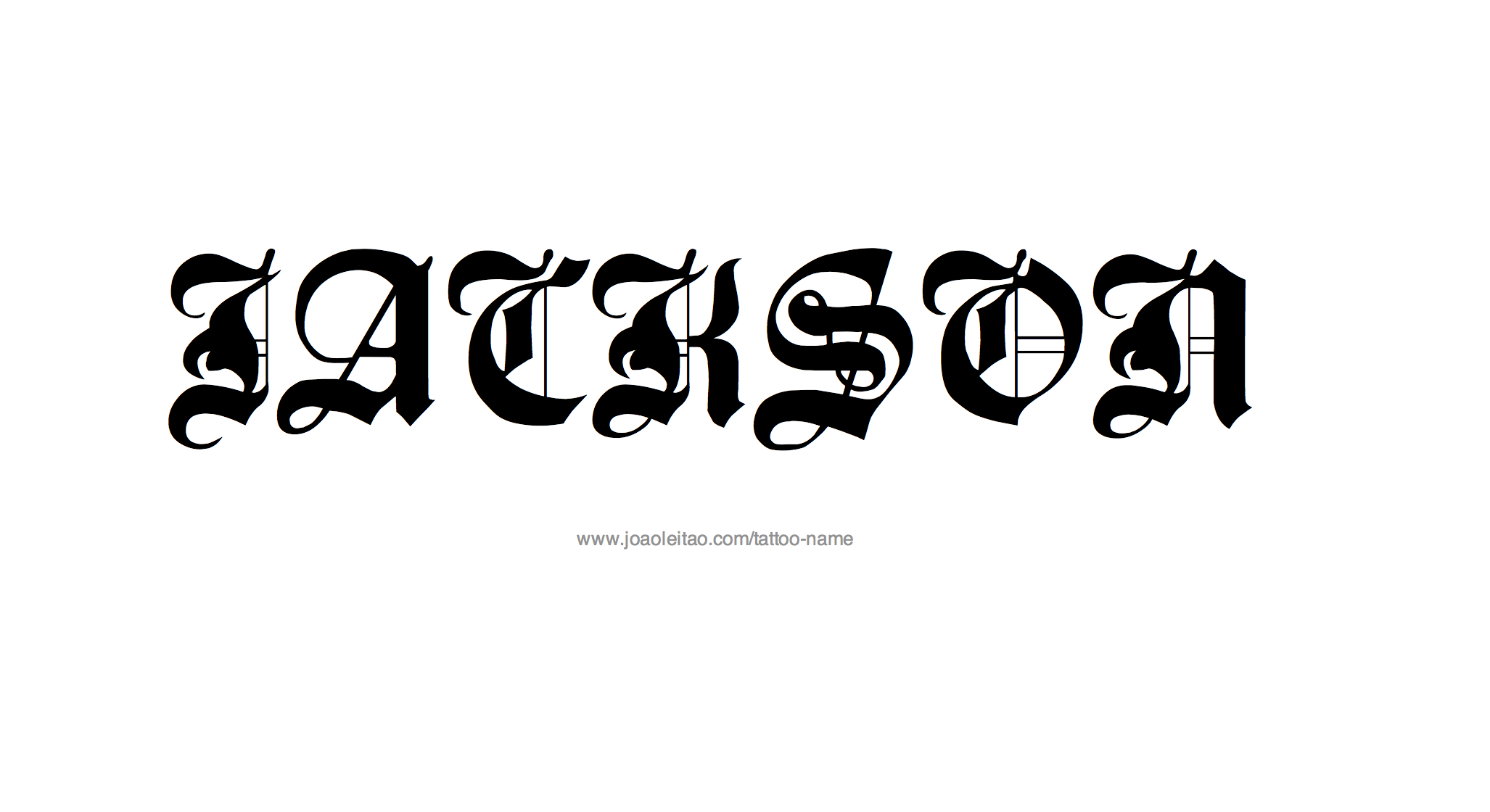 Tattoo Design Name Jackson