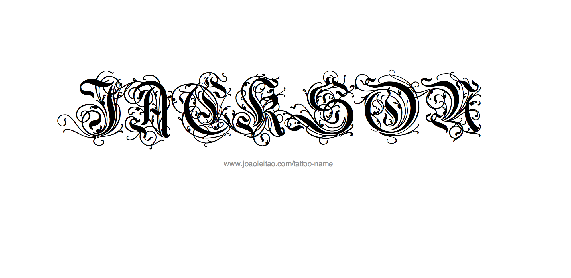 Tattoo Design Name Jackson