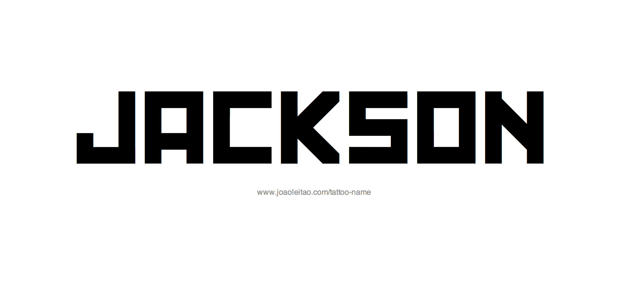 Tattoo Design Name Jackson