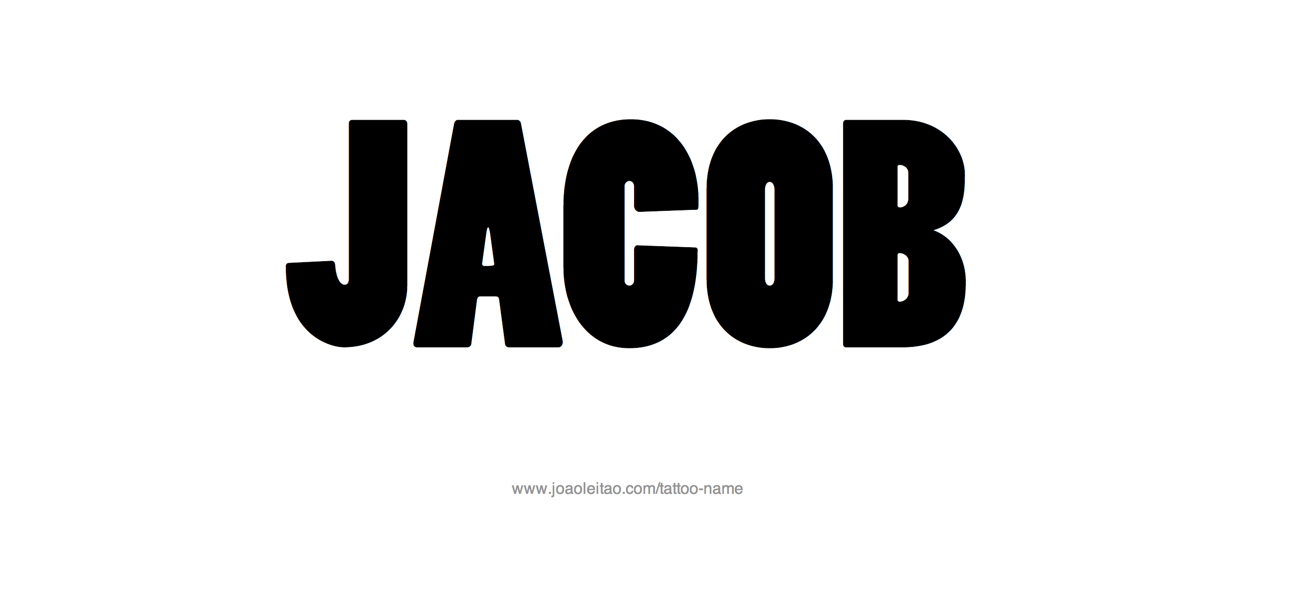 Tattoo Design Name Jacob