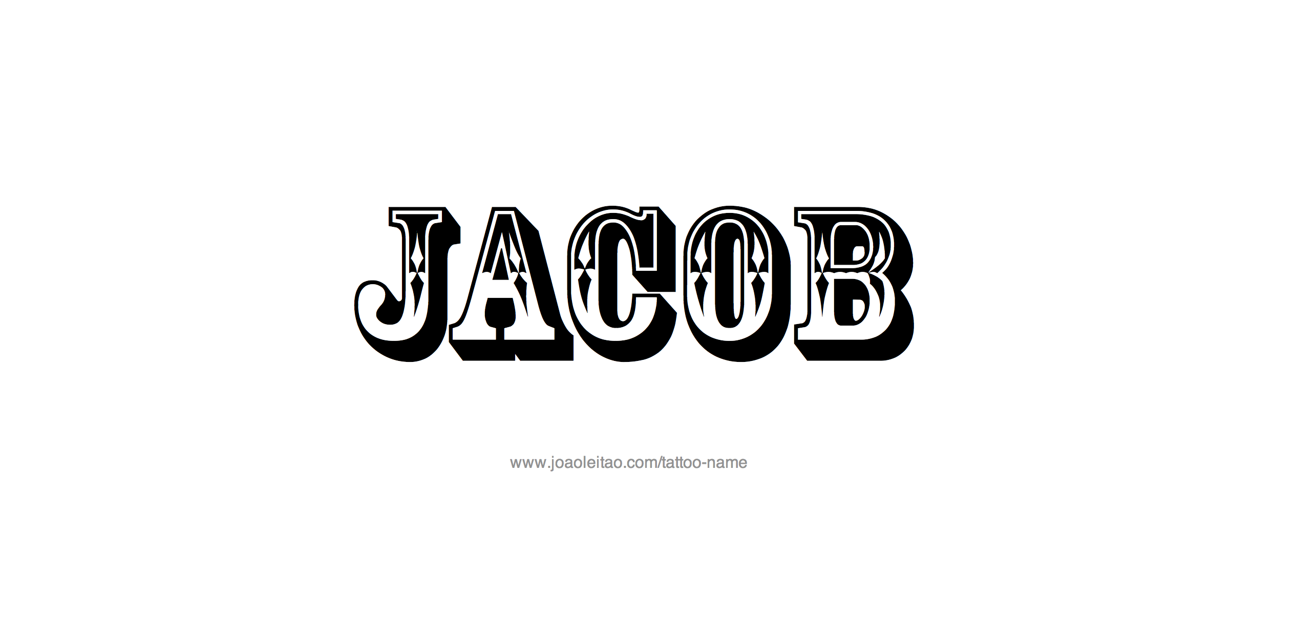 Tattoo Design Name Jacob