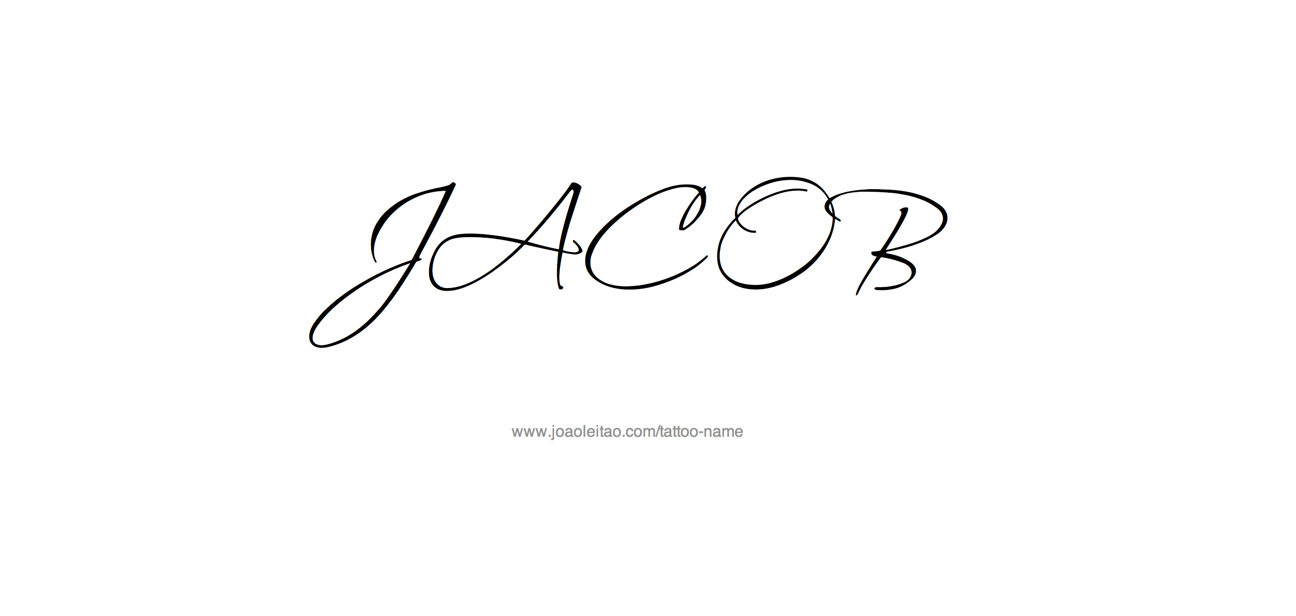 Tattoo Design Name Jacob