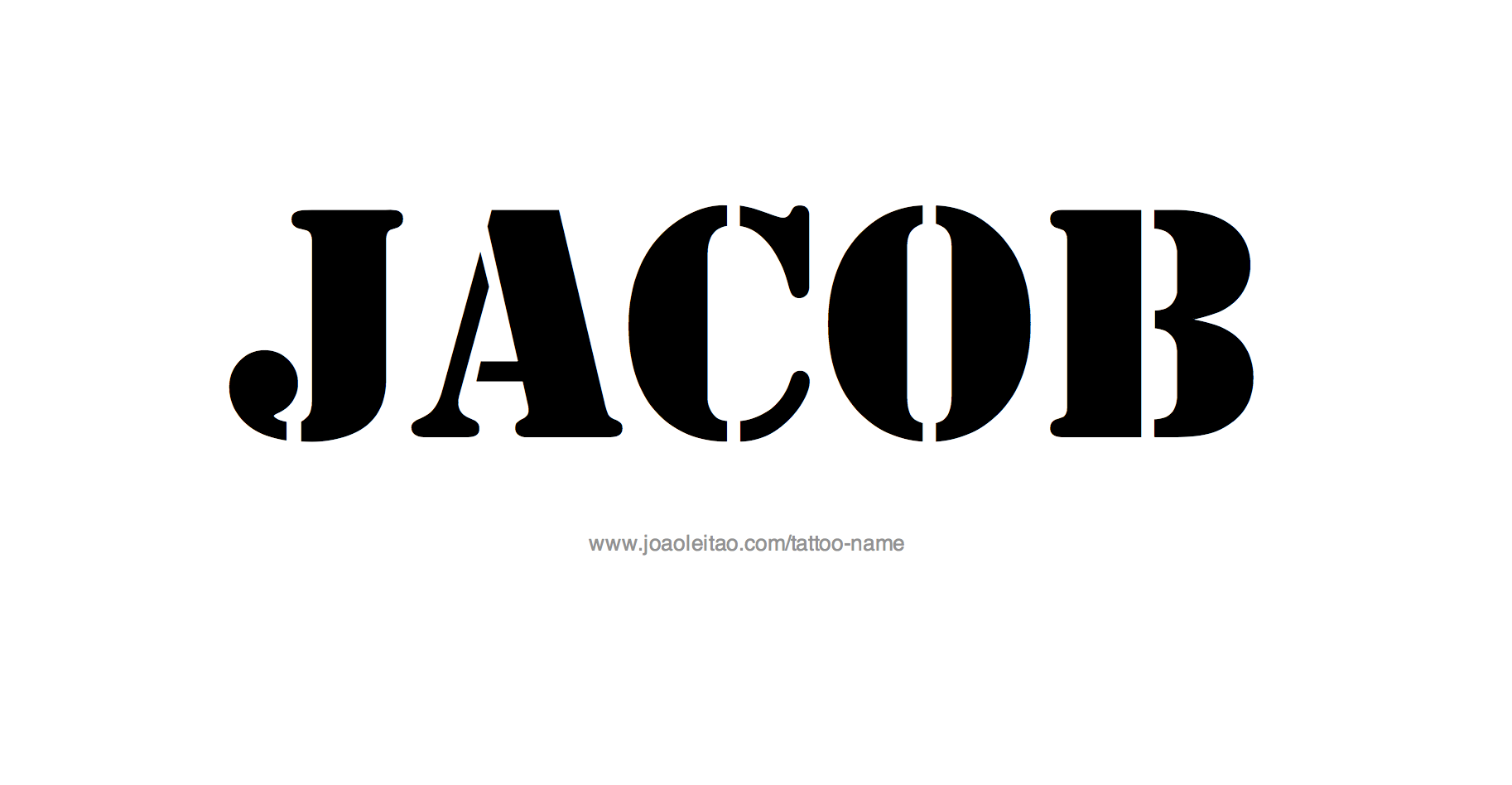 Tattoo Design Name Jacob