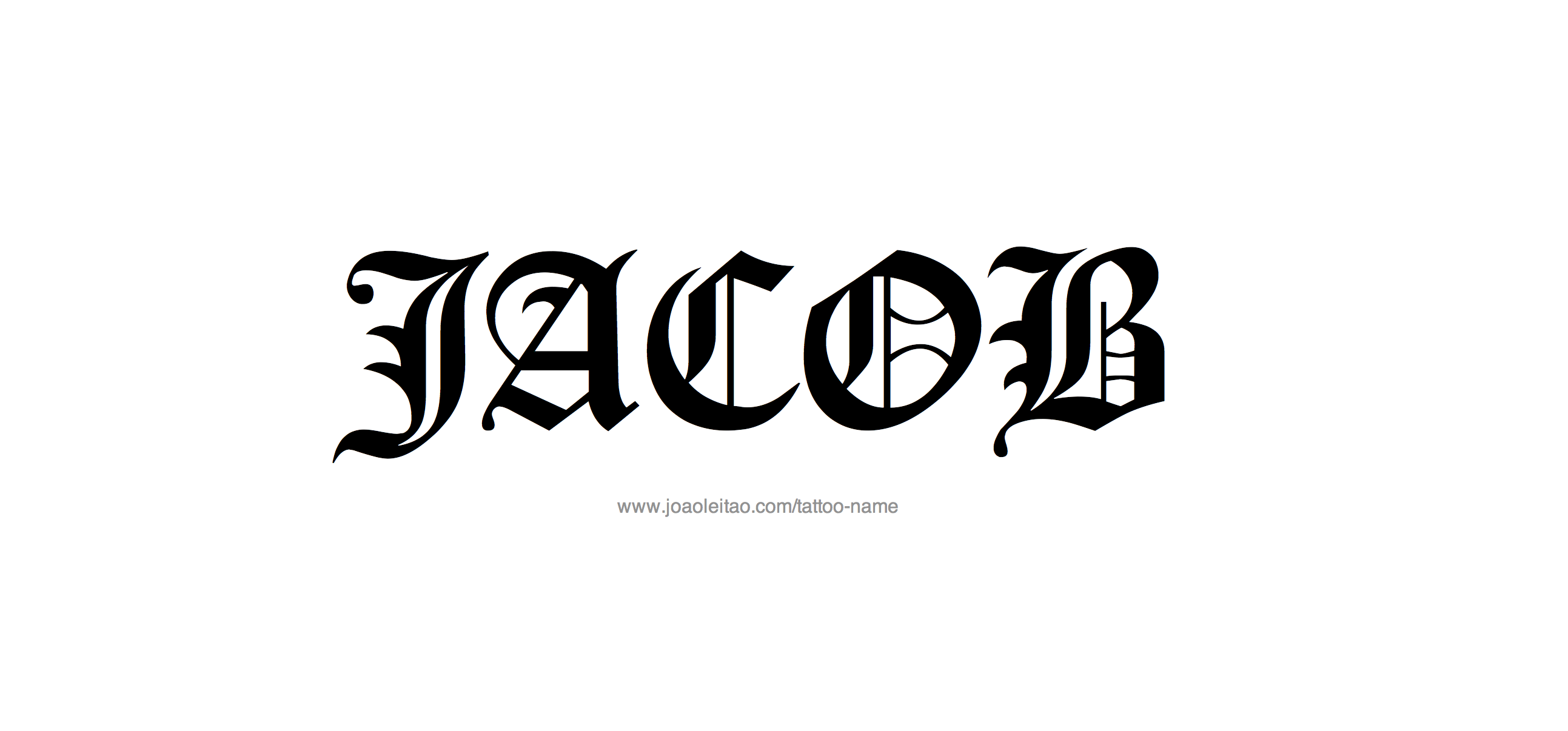 Tattoo Design Name Jacob