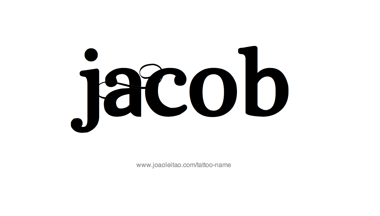 Tattoo Design Name Jacob