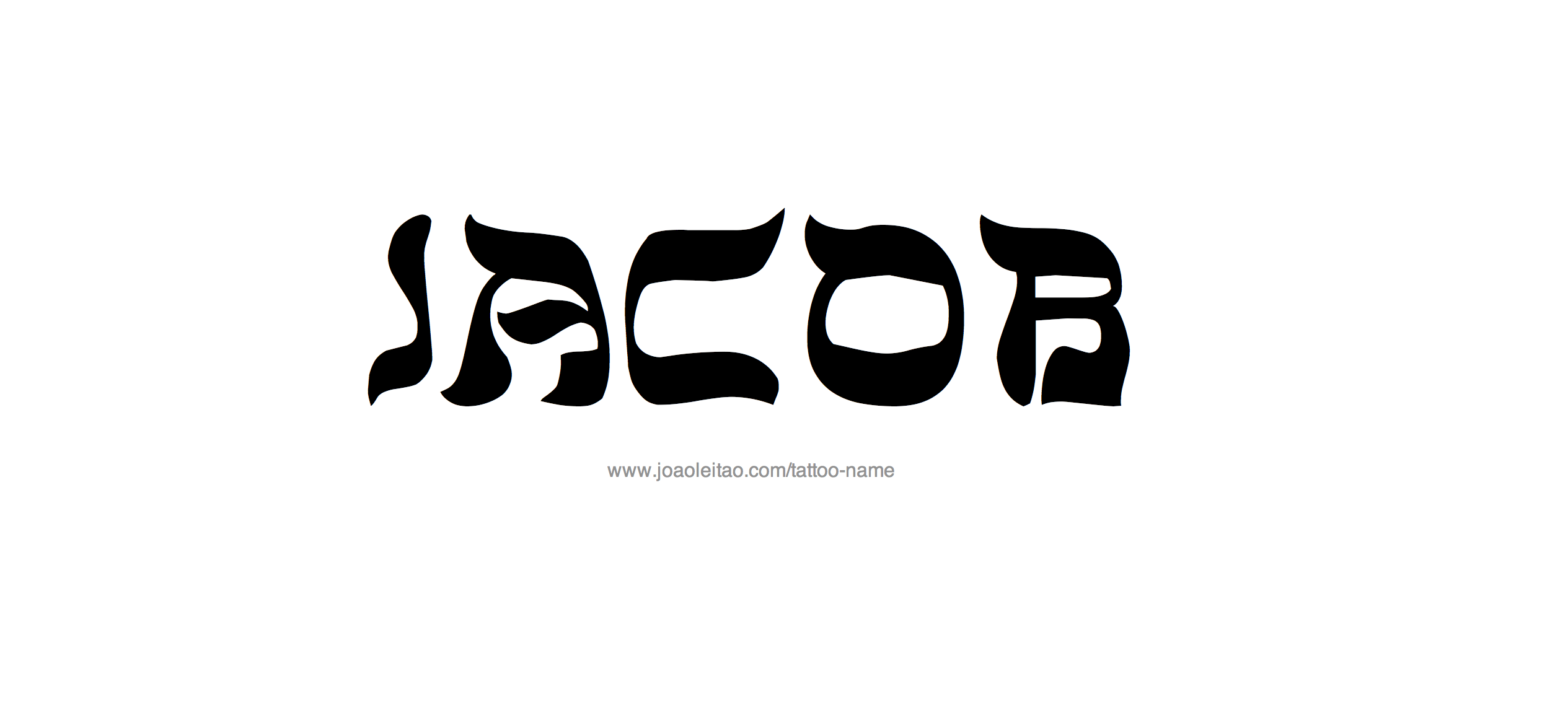 Tattoo Design Name Jacob