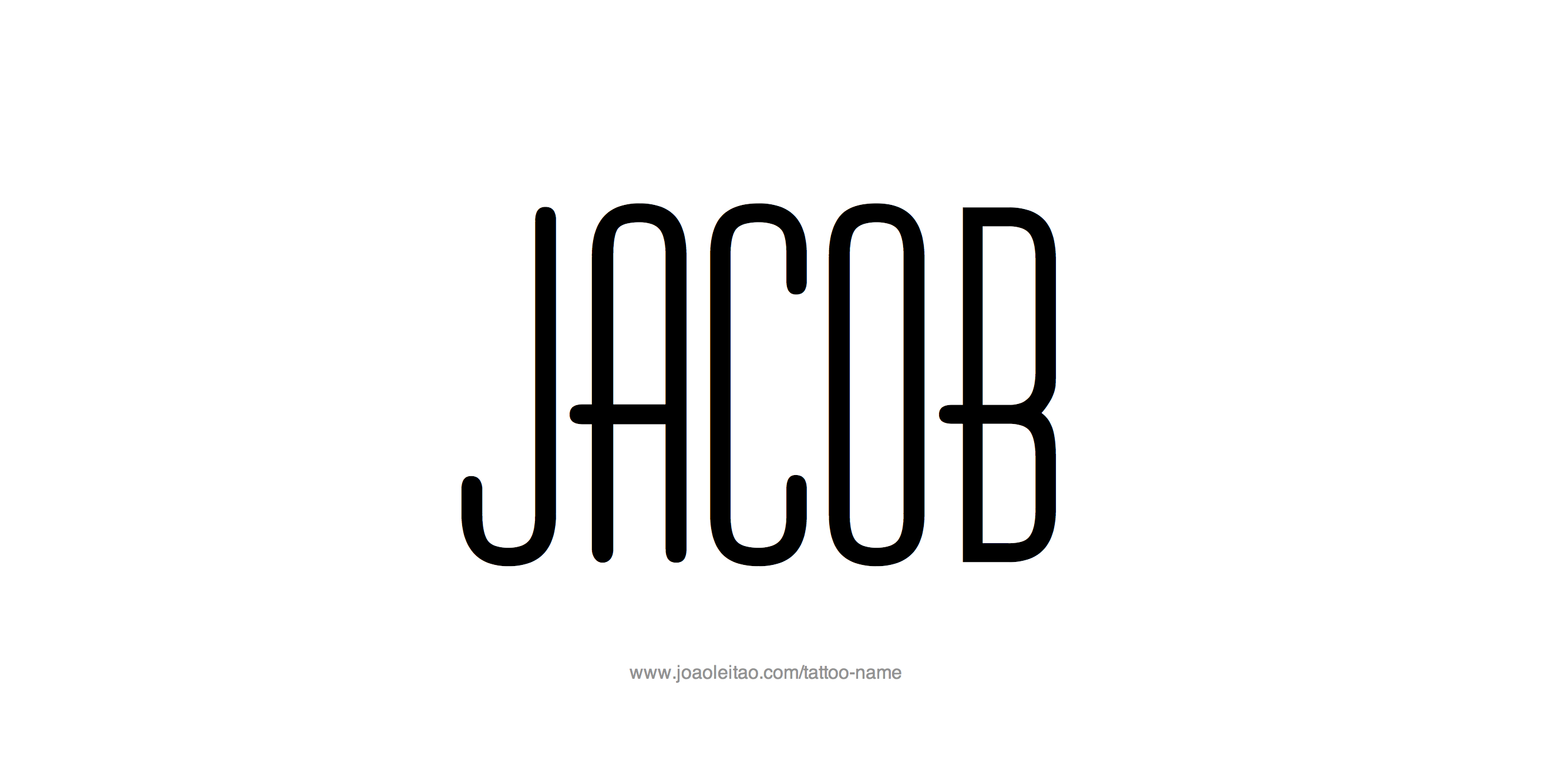 Tattoo Design Name Jacob