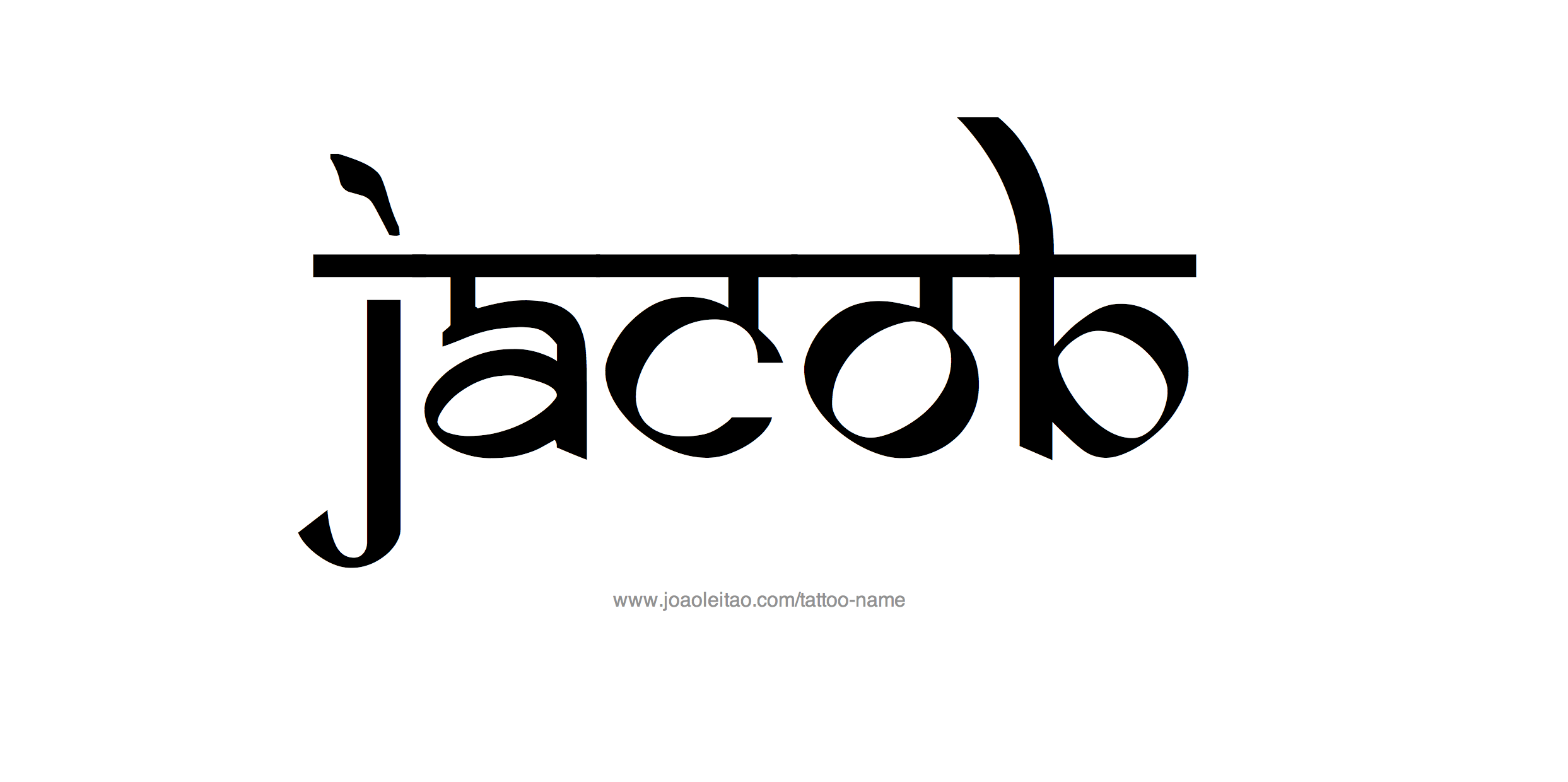 Tattoo Design Name Jacob