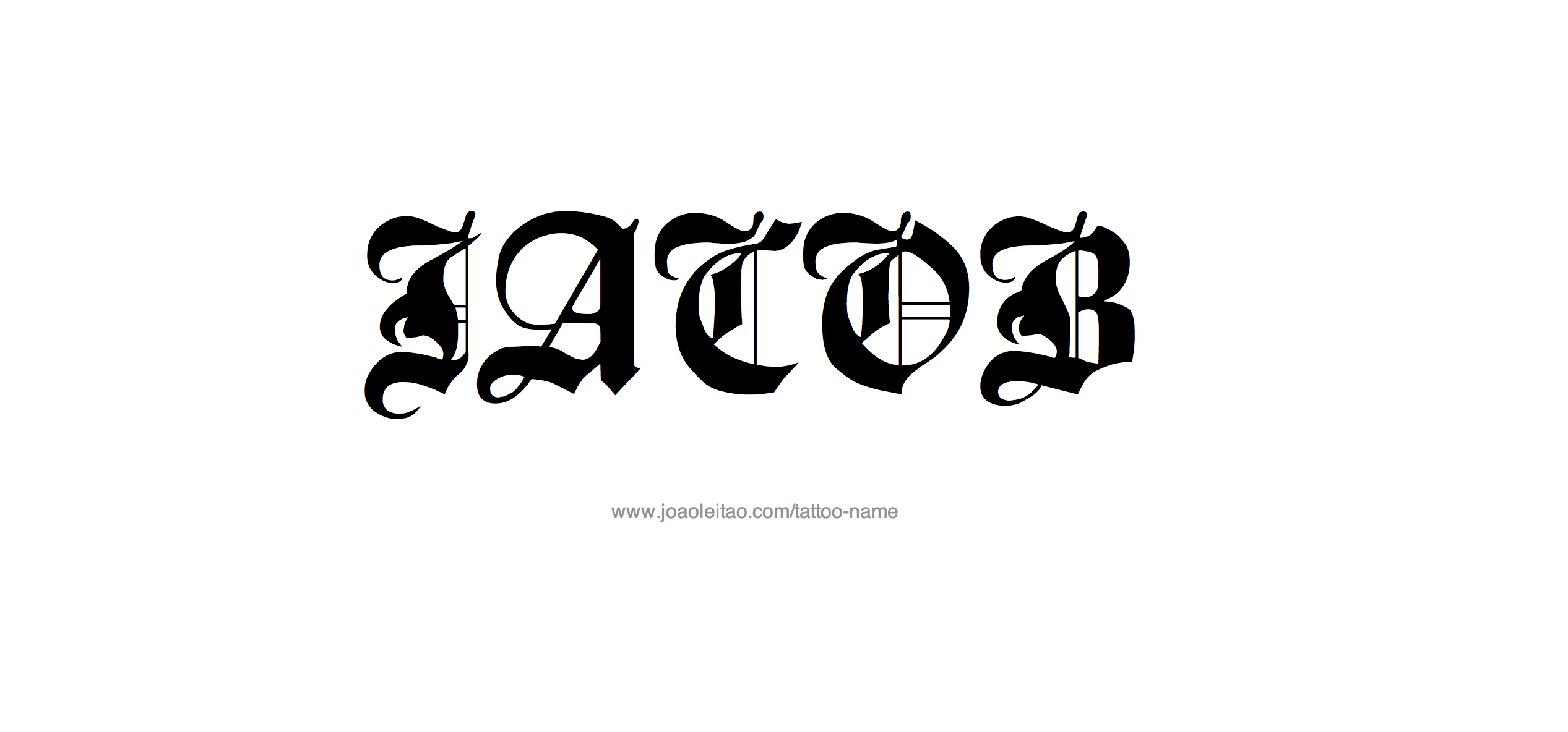 Tattoo Design Name Jacob