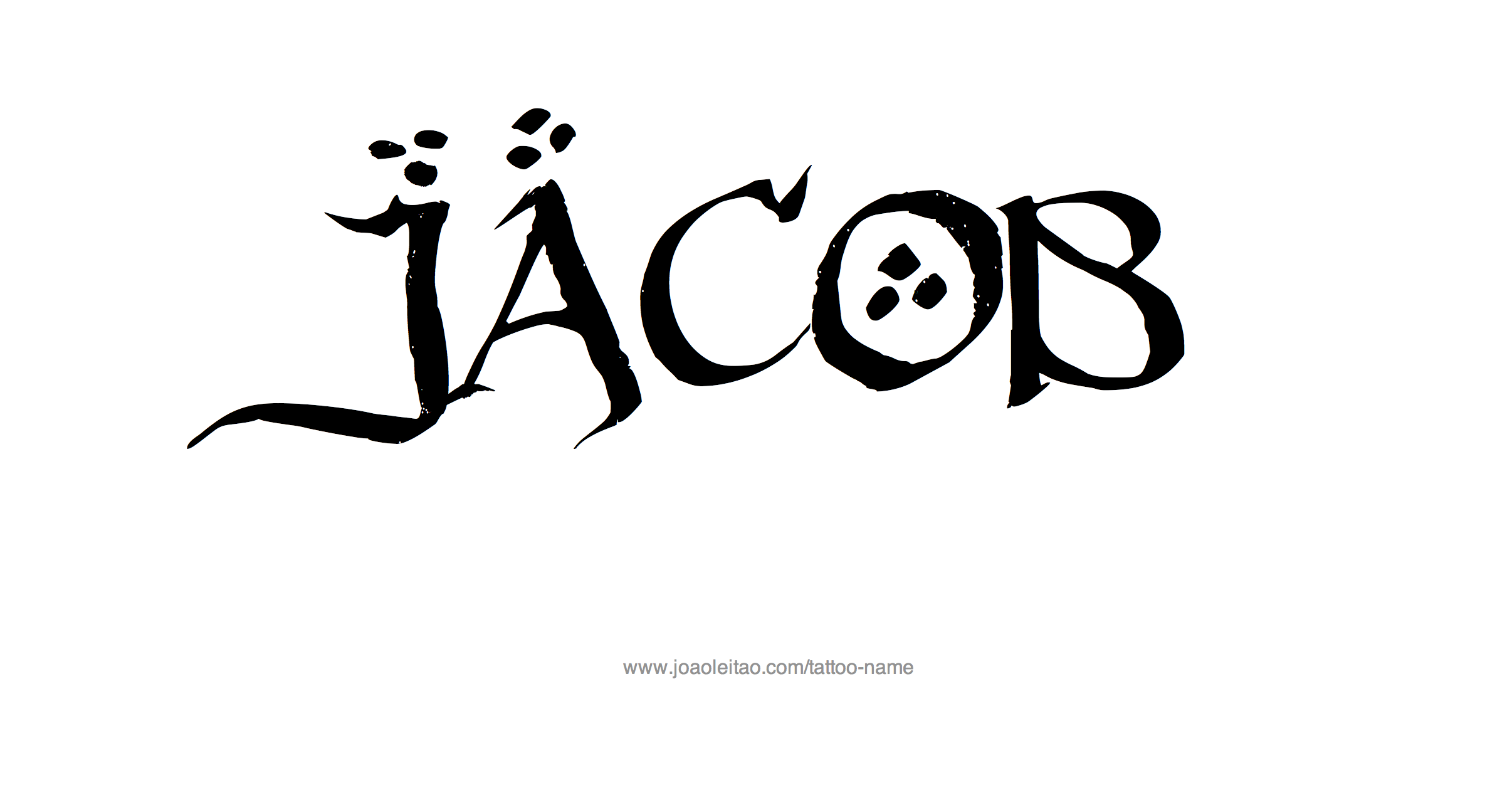 Tattoo Design Name Jacob