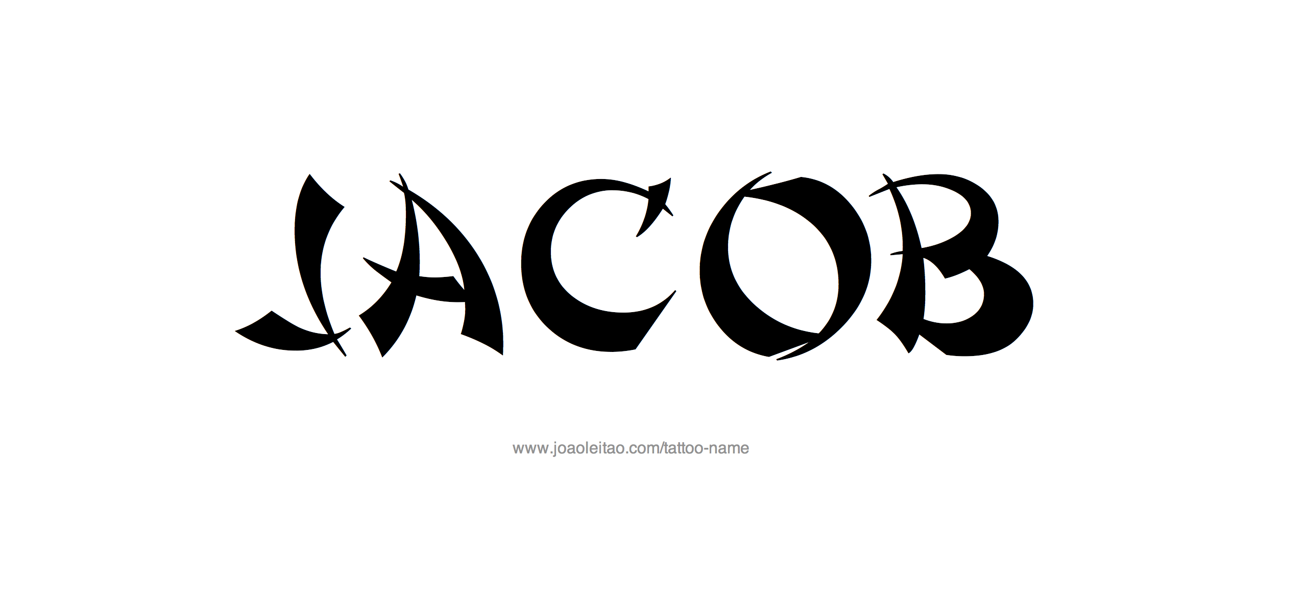 Tattoo Design Name Jacob