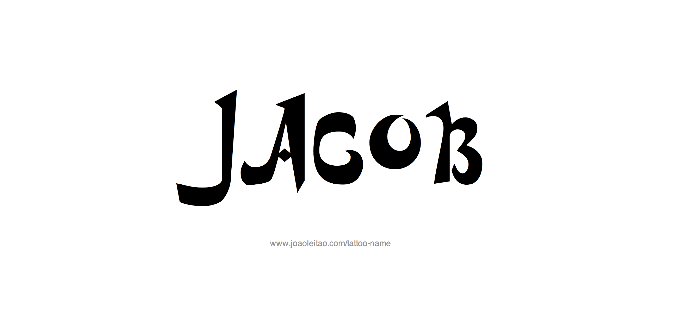 Tattoo Design Name Jacob