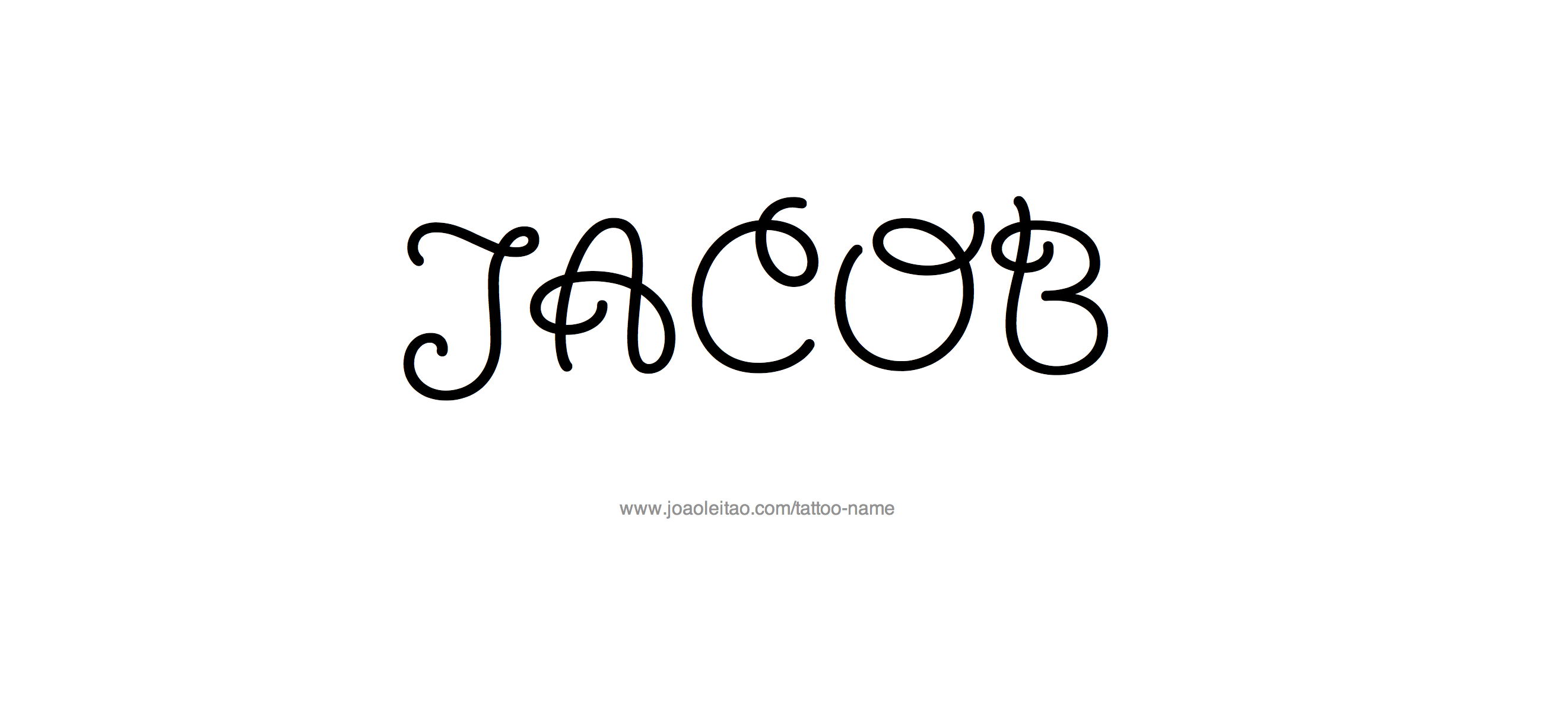 Tattoo Design Name Jacob