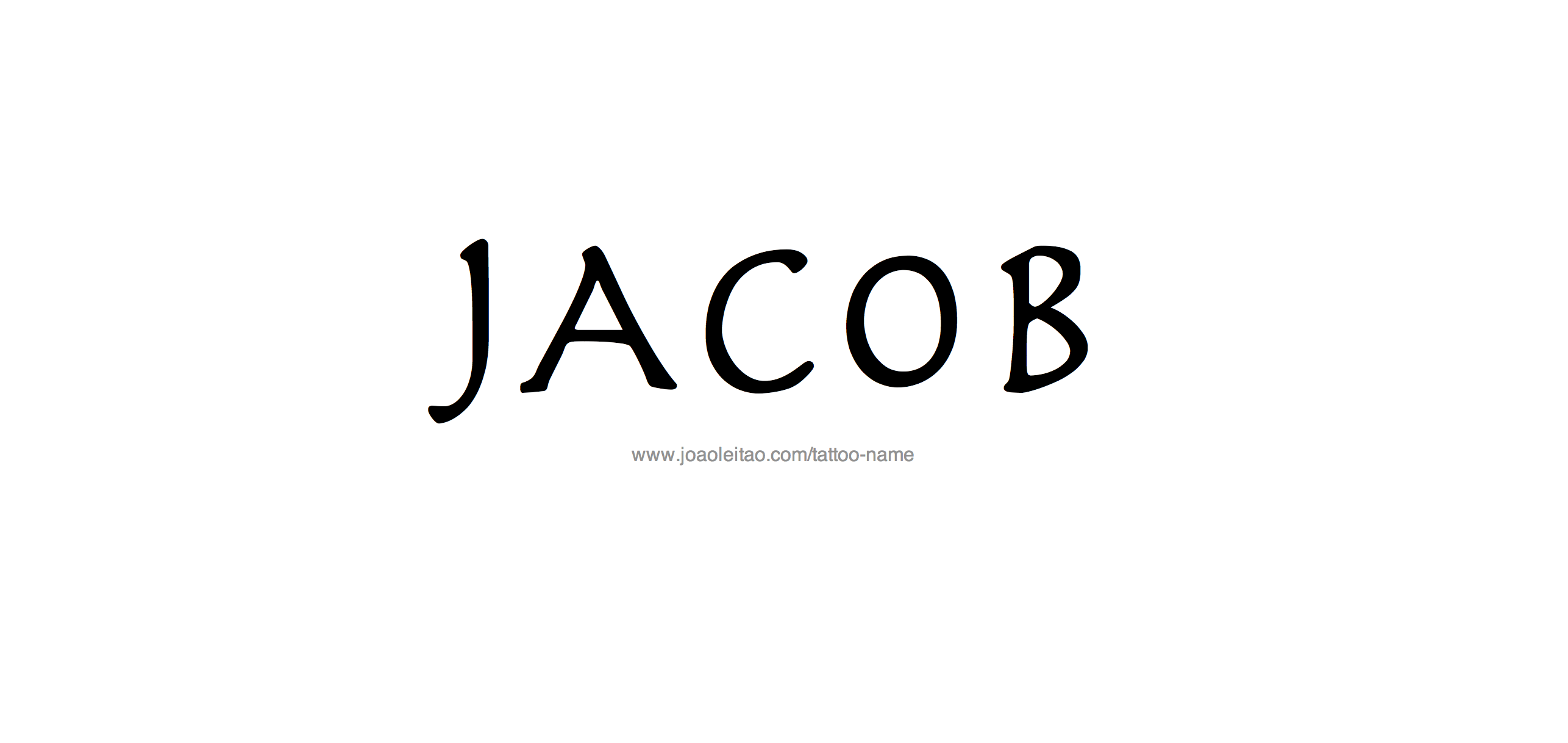 Tattoo Design Name Jacob