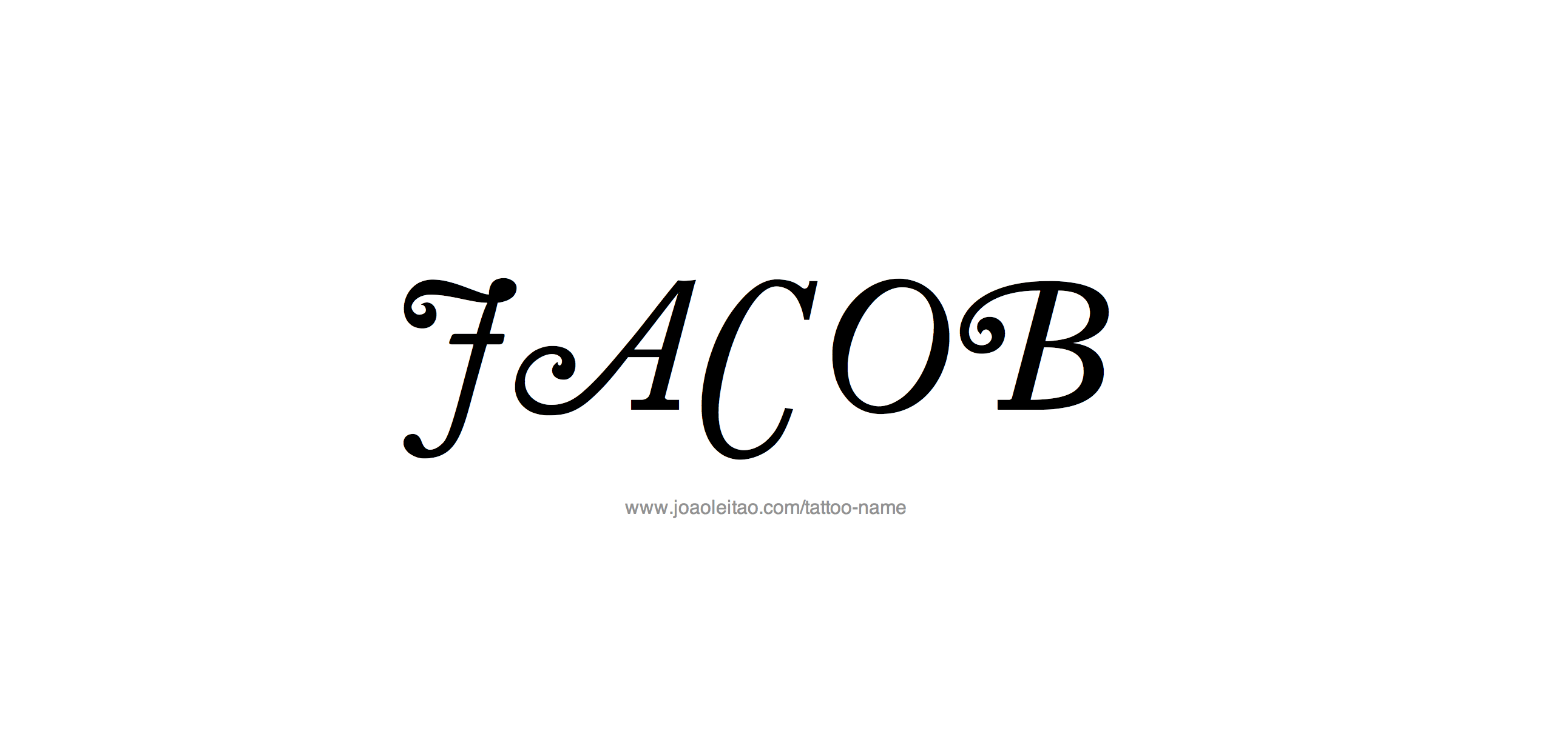 Tattoo Design Name Jacob