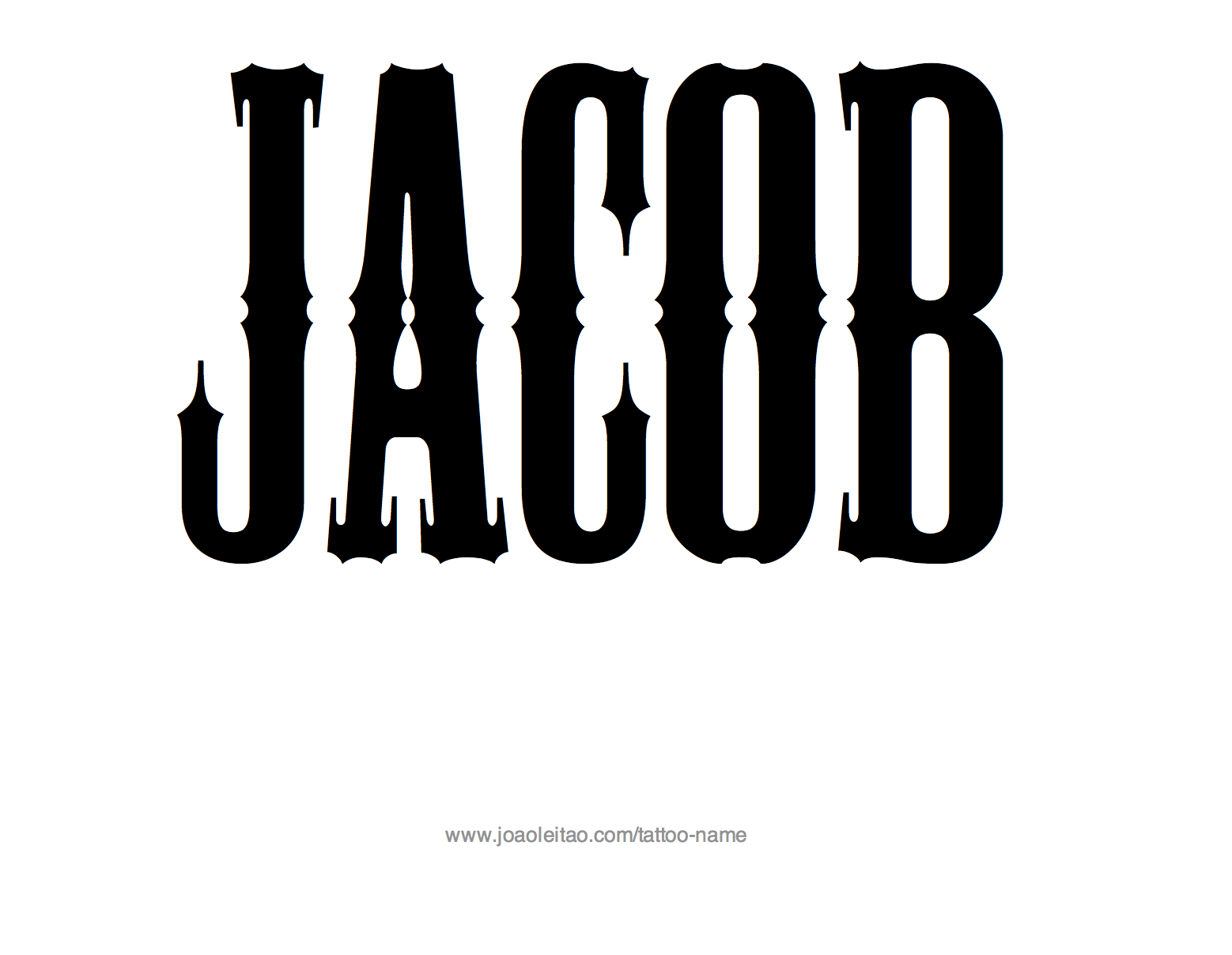 Tattoo Design Name Jacob