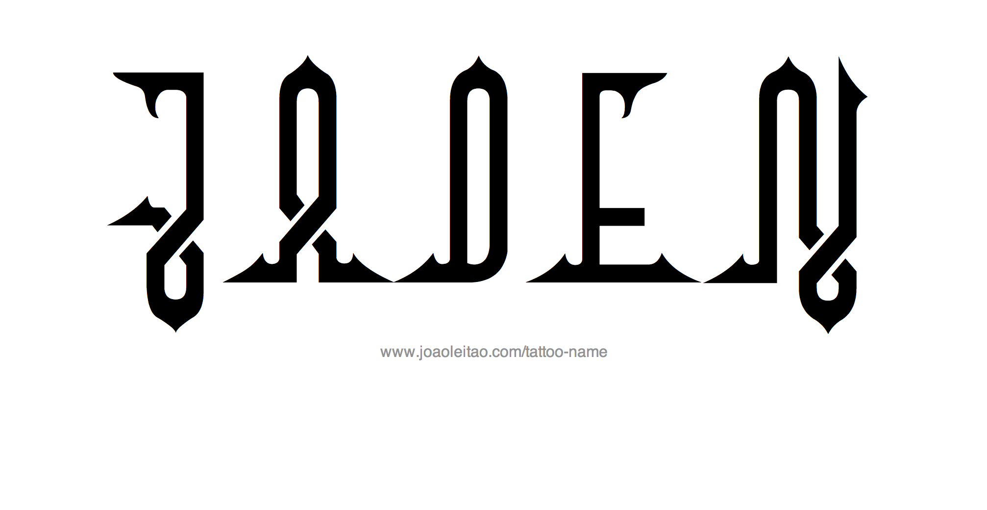 Tattoo Design Name Jaden