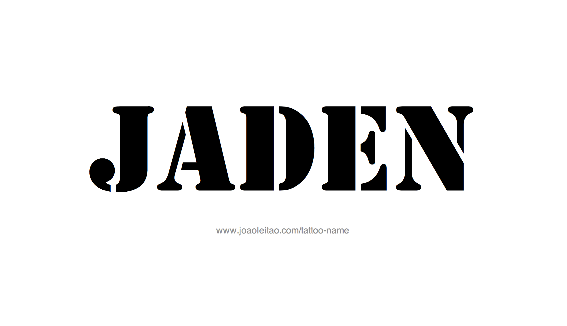 Tattoo Design Name Jaden