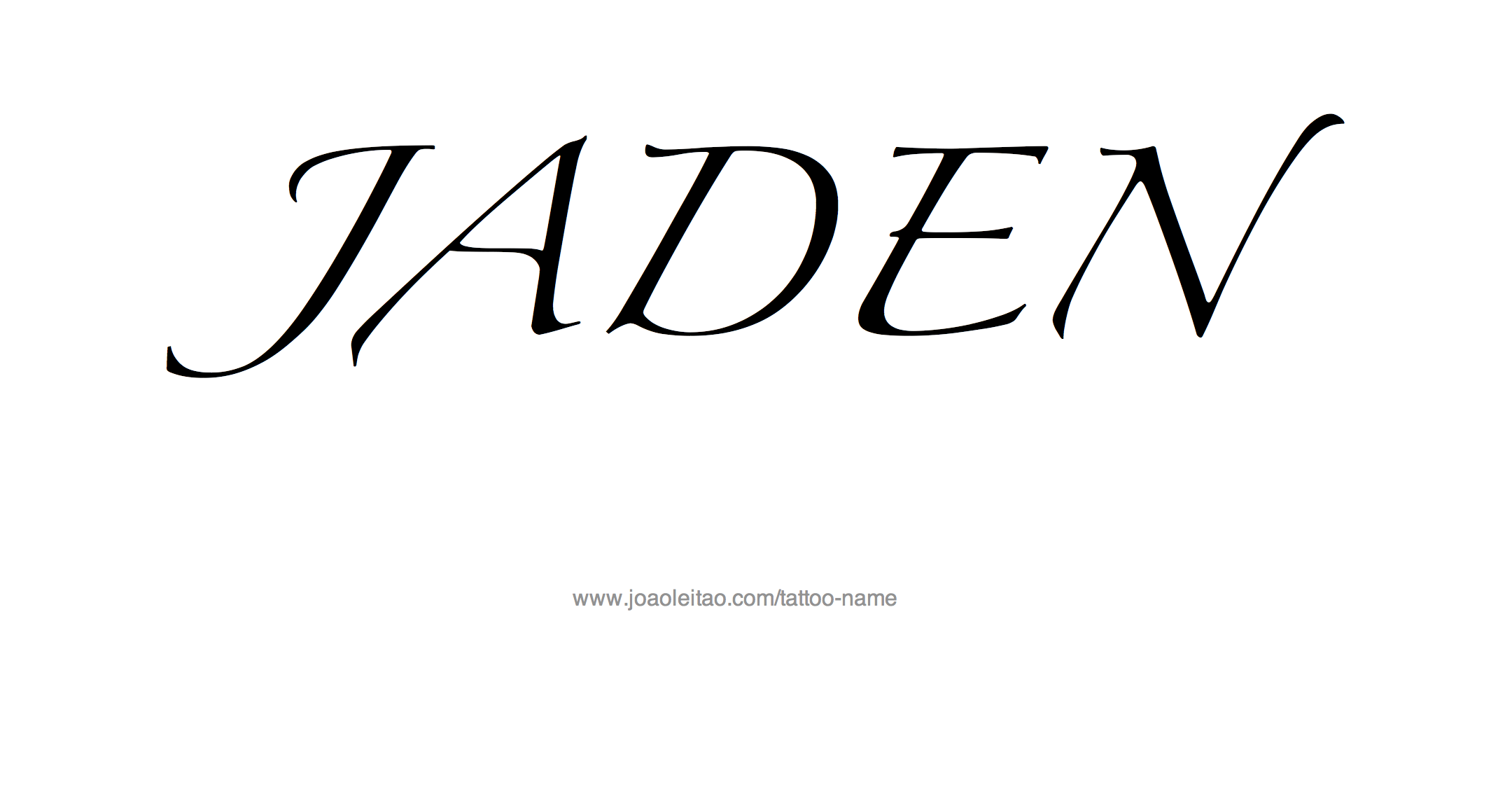 Tattoo Design Name Jaden