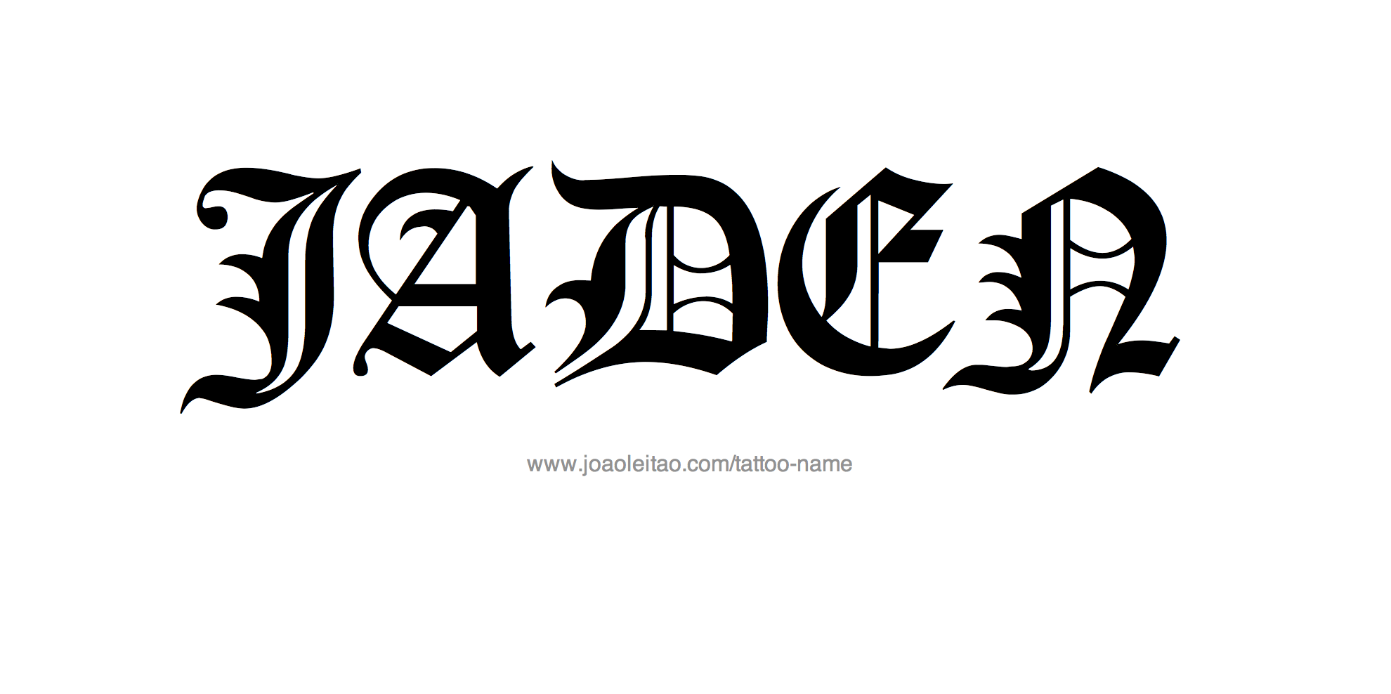 Tattoo Design Name Jaden