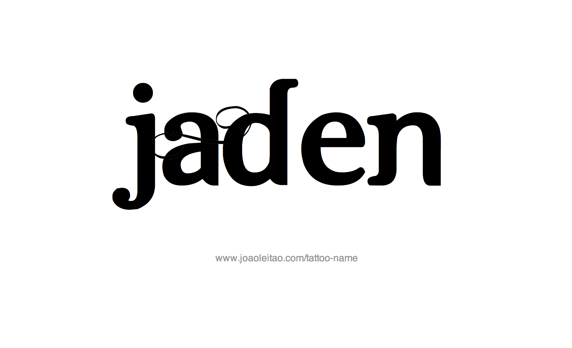 Tattoo Design Name Jaden
