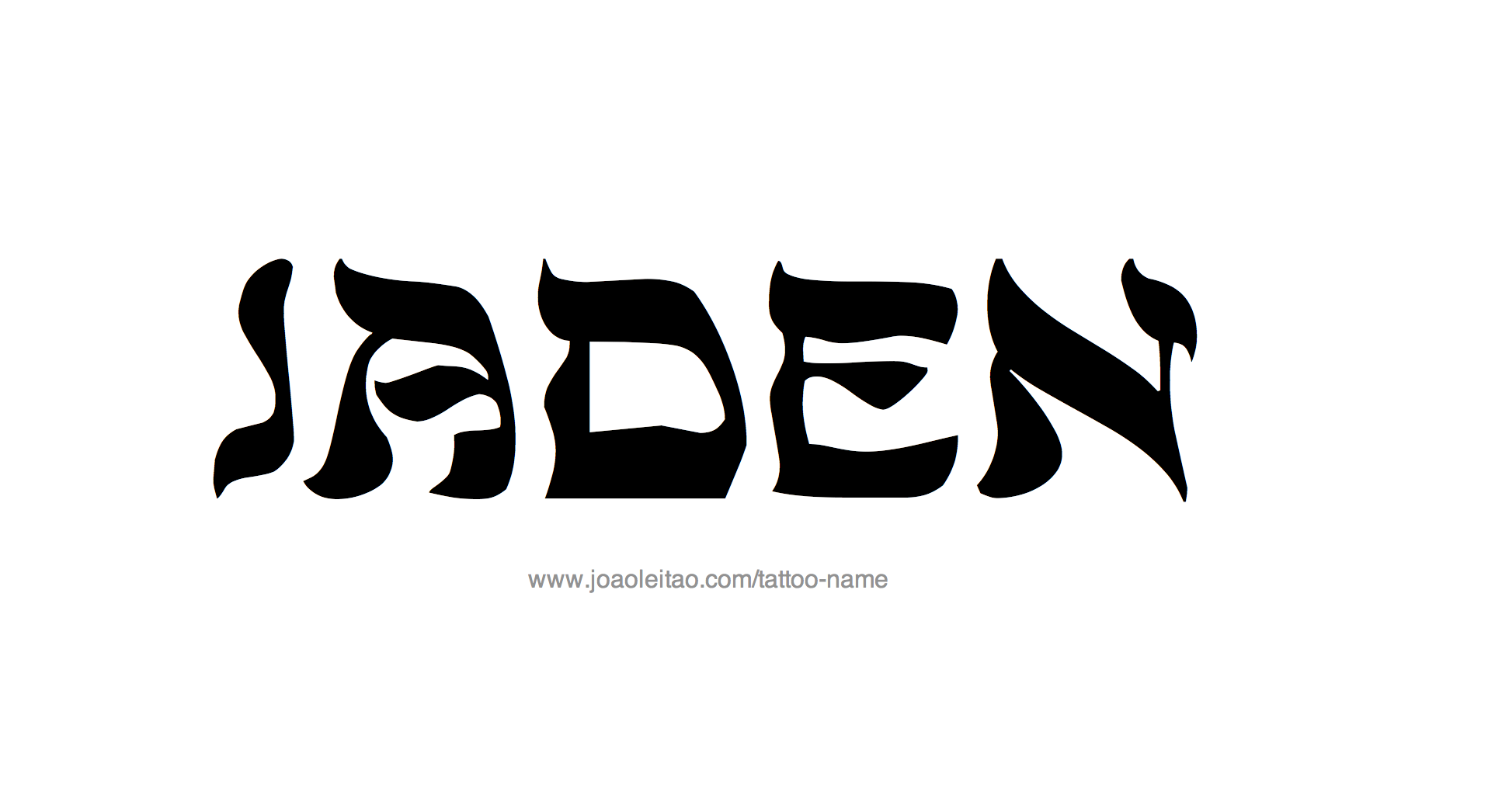 Tattoo Design Name Jaden