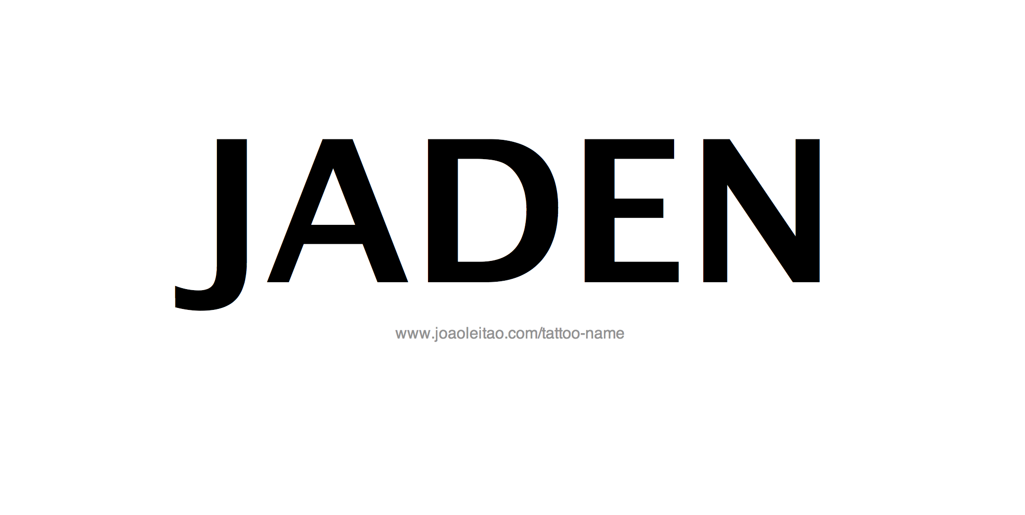 Tattoo Design Name Jaden