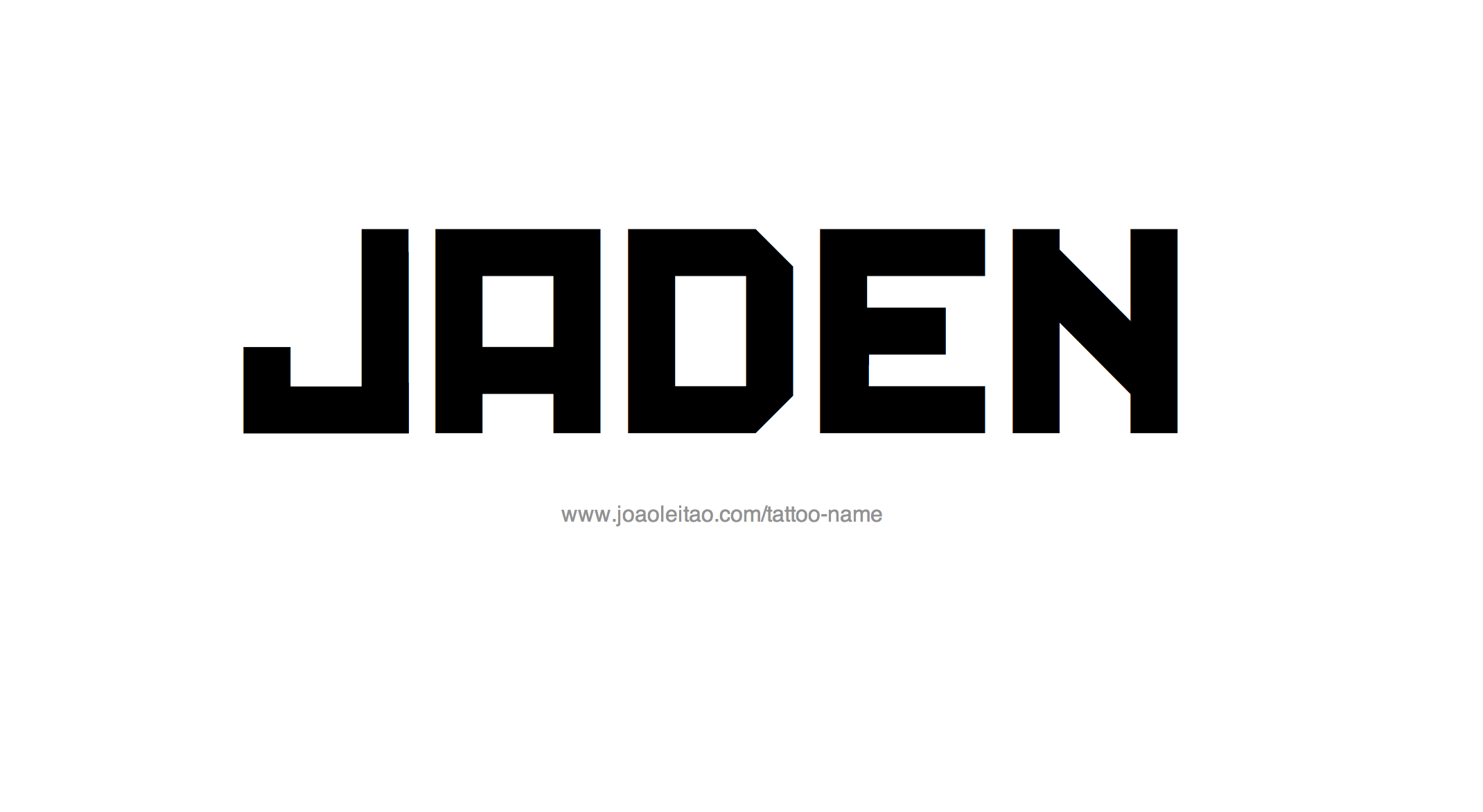 Tattoo Design Name Jaden