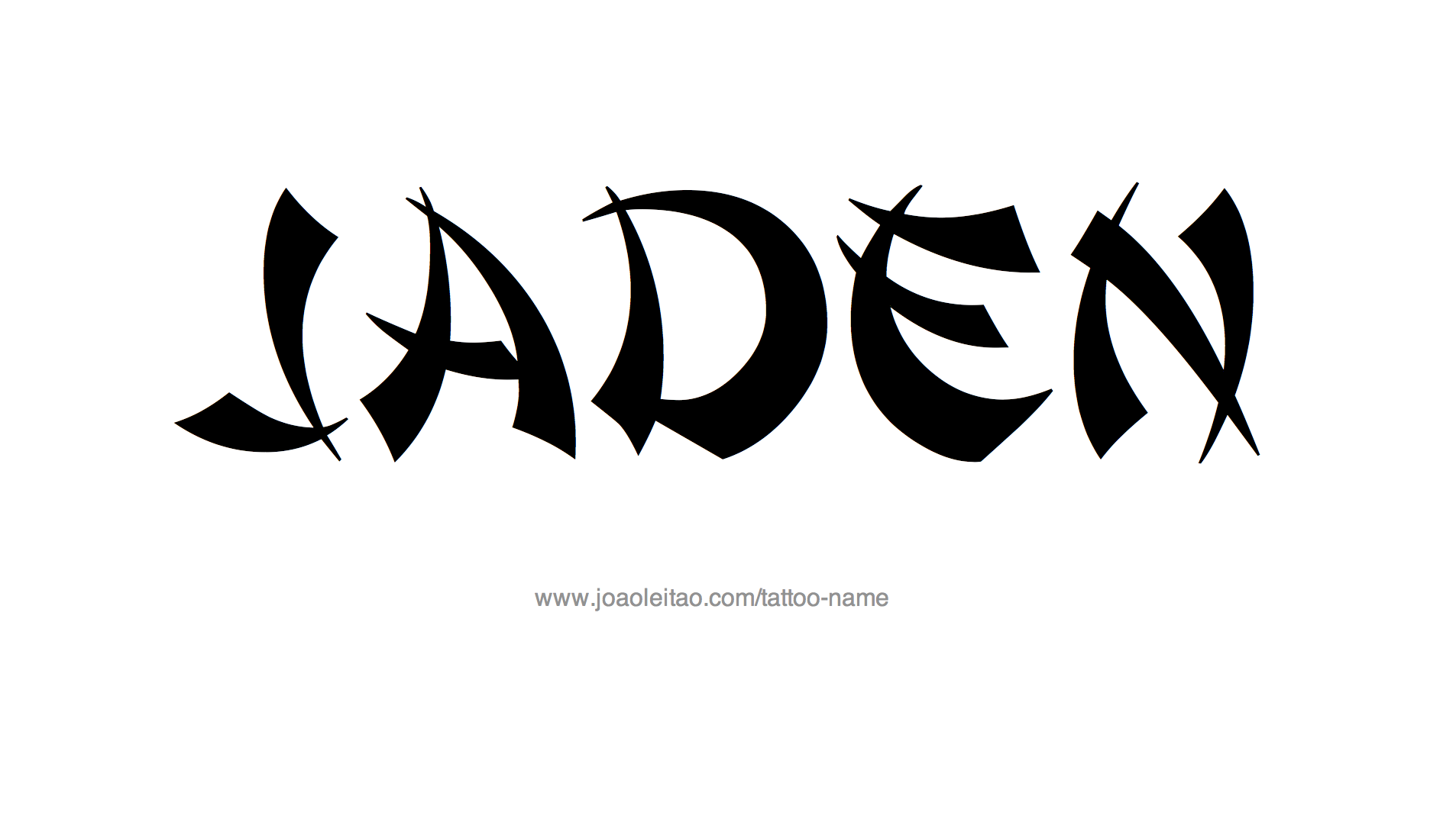 Tattoo Design Name Jaden